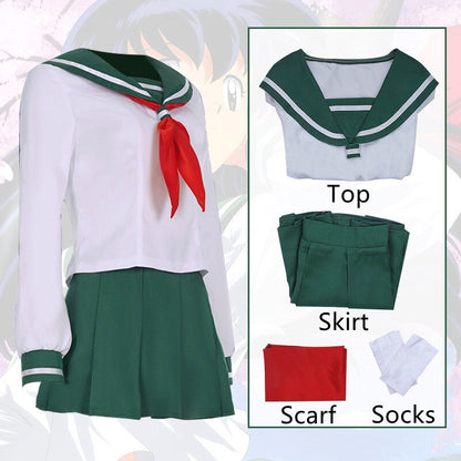 Anime Cosplay Costume InuYasha Kagome Higurashi