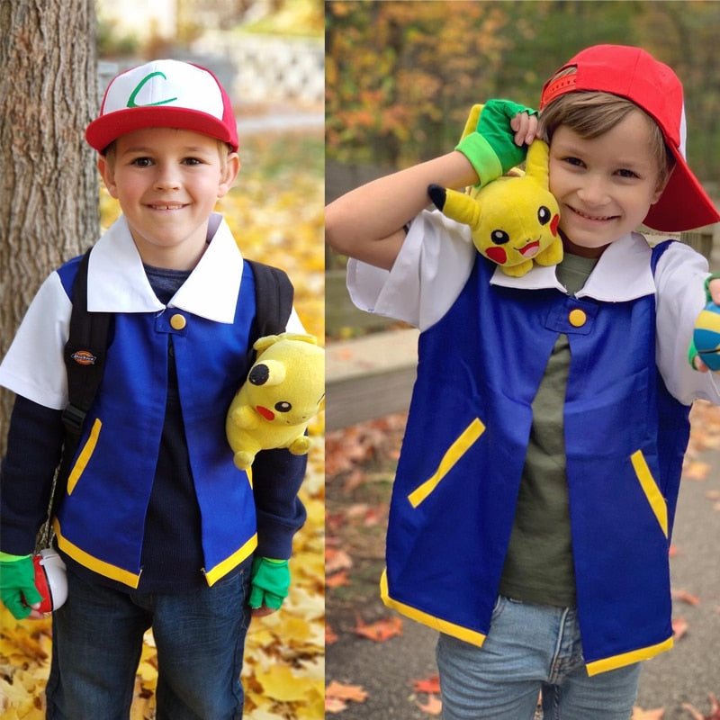 Men Anime Blue Jacket Cosplay For Halloween Party