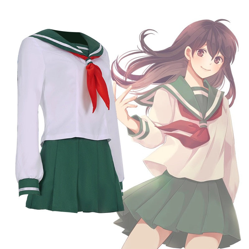 Anime Cosplay Costume InuYasha Kagome Higurashi