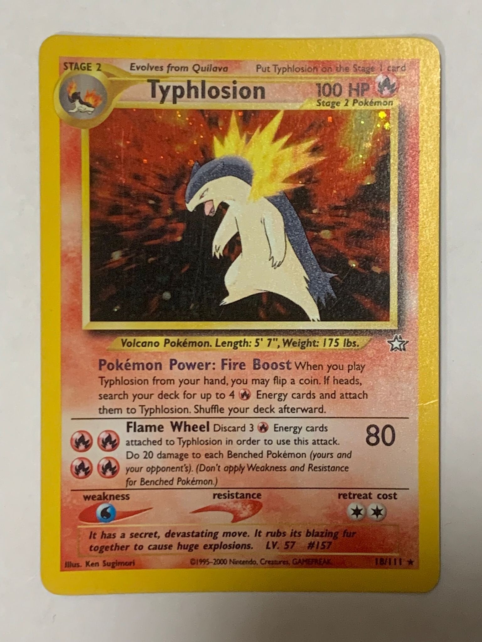 Pokemon outlets Typhlosion 18/111