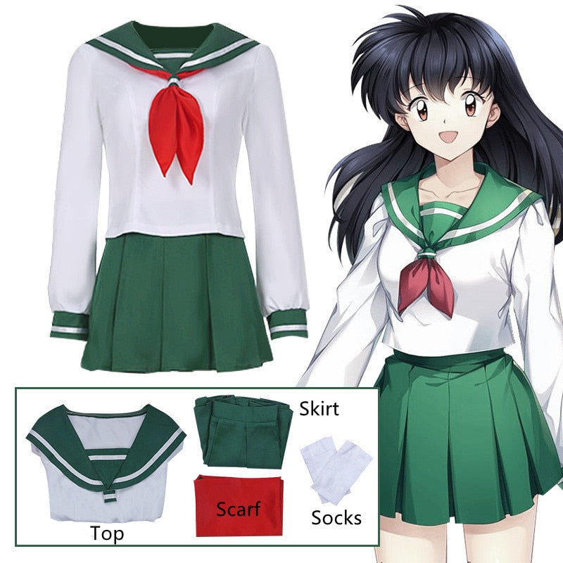 Anime Cosplay Costume InuYasha Kagome Higurashi