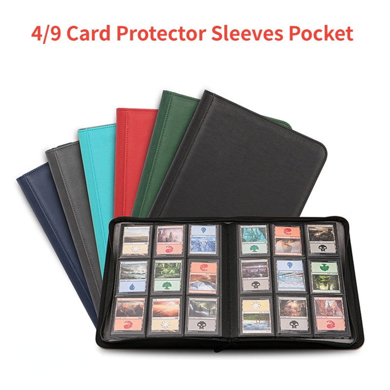 PU Leather 4/9 Pockets Game Zipper Card